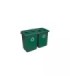 Rubbermaid FG256B06DGRN Final Sale: Glutton Container 56G - Dark Green, Price Per EA - FG256B06DGRN -  - [unit price]