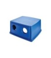 Rubbermaid FG256L00DBLUE Final Sale: Glutton - Top Bot/Can Recy Fit 256B- Blue, Price Per EA