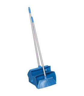REMCO Dust Pan/Broom Set - Lobby - 14.56x7.13x47.5" - Blue Price/EA