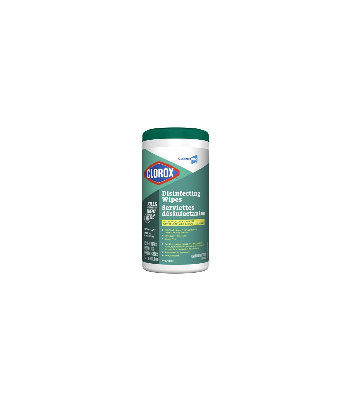 Clorox CLO-01169PK03 Wipes - Clorox Commercial Disinf Fresh Scent - 6/75ct, Case: 6