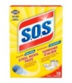 Clorox CLO-01177 S.O.S. - Steel Wool Soap Pads (ComSol) - 12/18ct, Case: 12