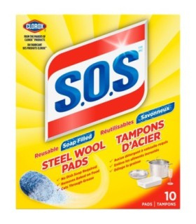 Clorox CLO-01346 S.O.S. Soap Pads - 6/10ct, Case: 6