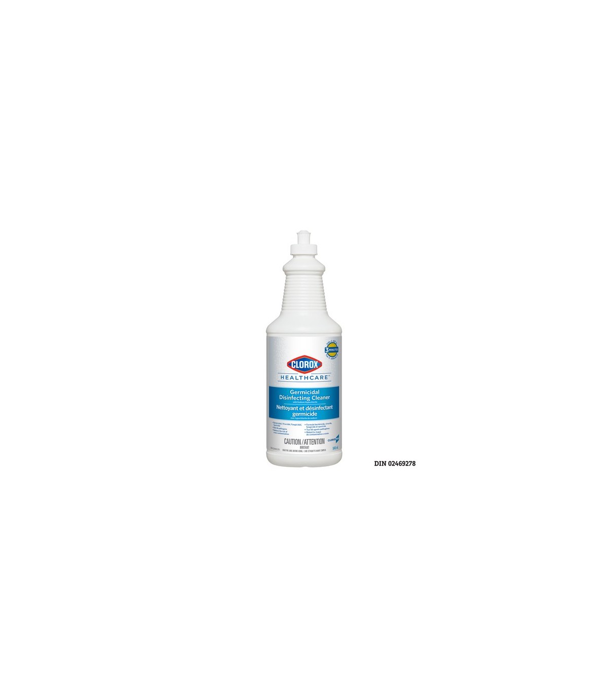 Clorox CLO-01416PK03 Clorox Pro Disinfecting Bleach Cleaner - 6/946mL, Case: 6
