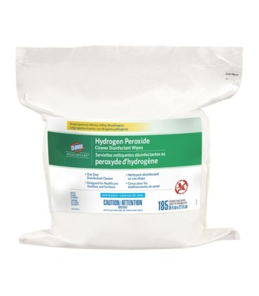 Clorox CLO-01459PK01 Wipes - Clorox Health Peroxide Disinf Refill - 2/185ct, Case: 2