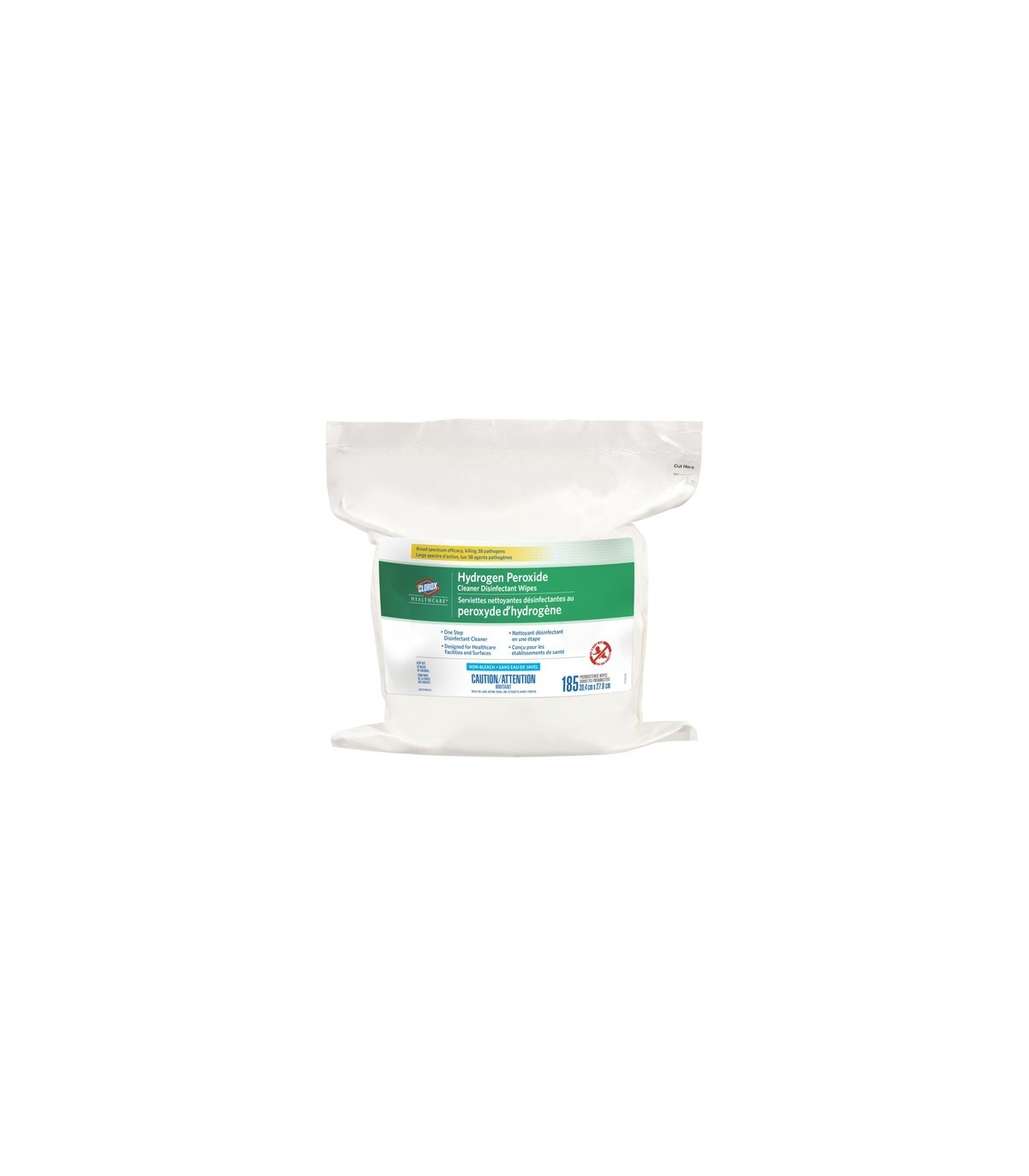 Clorox CLO-01459PK01 Wipes - Clorox Health Peroxide Disinf Refill - 2/185ct, Case: 2