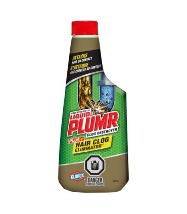 Clorox CLO-01475 Liquid Plumr - Hair Clog Eliminator - 6/473mL, Case: 6