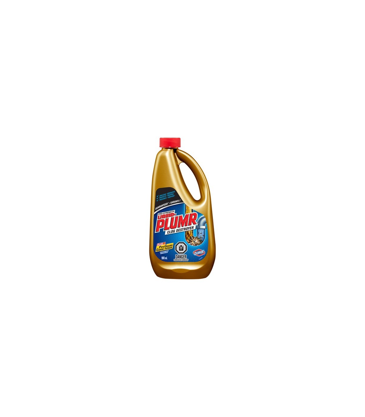 Clorox CLO-01811PK01 Liquid Plumr - Full Clog - 9/900mL, Case: 9