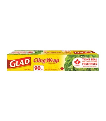 Clorox CLO-10661 Glad - Cling Wrap 90 Metre - 12/90m, Case: 12