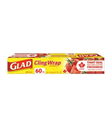 Clorox CLO-10678 Glad - Cling Wrap 60 Metre - 18/60m, Case: 18