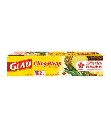 Clorox CLO-10686 Glad - Cling Wrap 152 Metre - 12/152m, Case: 12