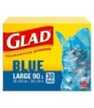 Clorox CLO-11578PAK2 Glad - Blue Bag Large 90L - 8/30ct, Case: 8