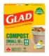 Clorox CLO-30161FRM7 Glad - Compostable Bag Lemon Small 10L - 12/44ct, Case: 12
