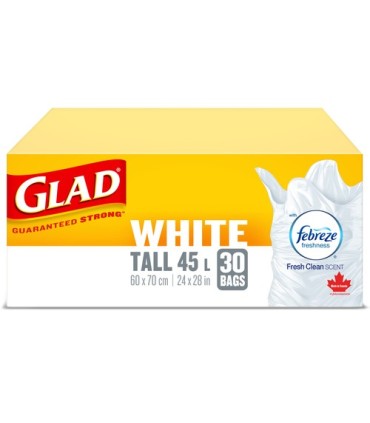 Clorox CLO-30221FRM1 Glad - Easy-Tie Kitchen Catcher Tall 45L - 12/30ct, Case: 12