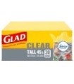 Clorox CLO-30269 Glad - Easy-Tie Kitchen Catcher Tall White 45L-12/30ct, Case: 12