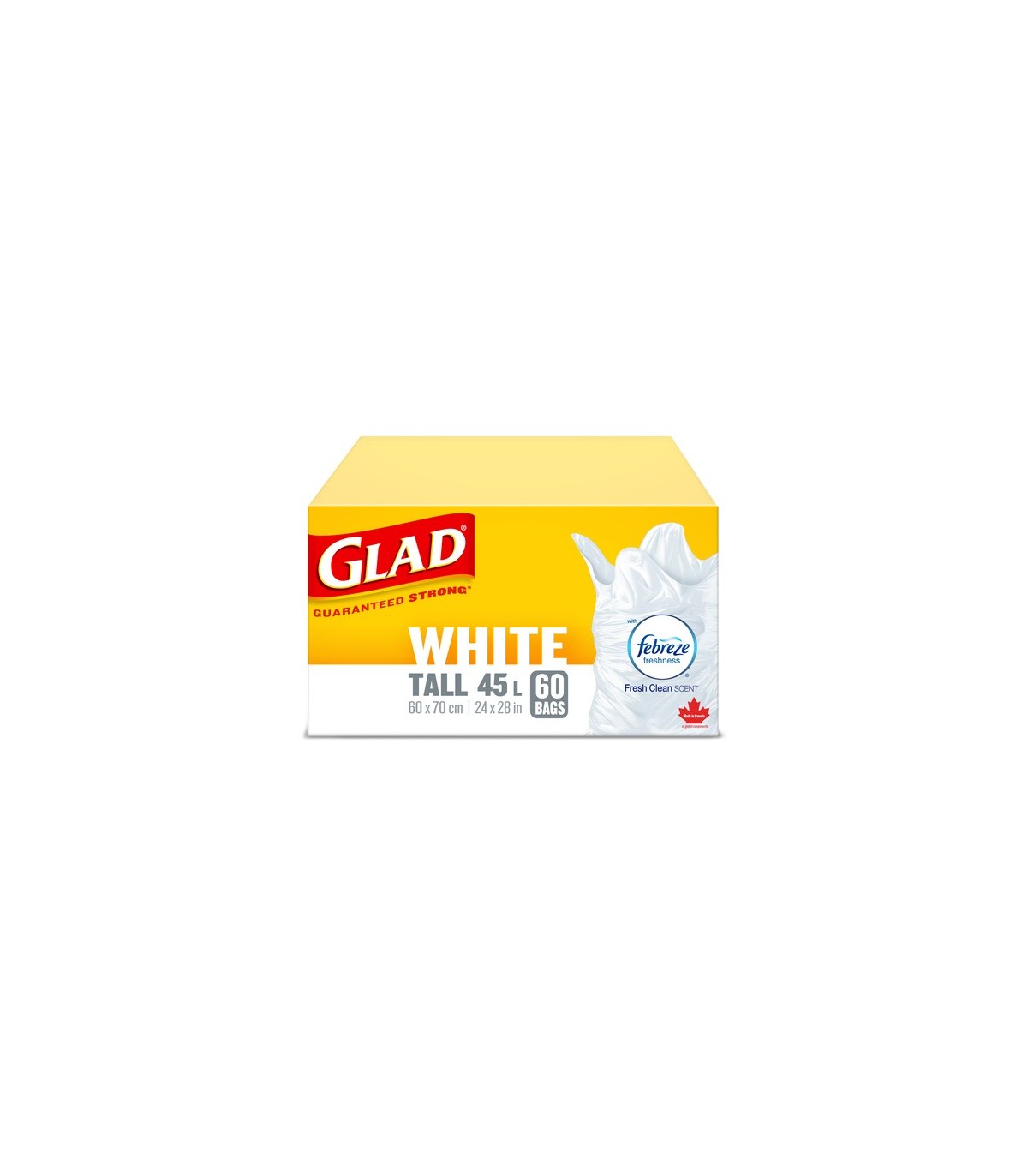 Clorox CLO-30279 Glad - Easy-Tie Kitchen Catcher Tall 45L - 6/60ct, Case: 6