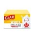 Clorox CLO-30296 Glad - East Tie Regular White Bag Unsct 25L - 12/18ct, Case: 12