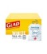 Clorox CLO-30300 Glad Tie N Toss Forceflex Tall White Bag 45L - 6/50ct, Case: 6