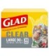 Clorox CLO-30303 Glad - Garbage Bag Large Clear 90L - 8/30ct, Case: 8