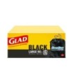 Clorox CLO-30306 Glad - Garbage Bag TieNTss Forceflex Lg Blk 90L-6/24ct, Case: 6