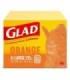 Clorox CLO-30313 Glad - Garbage Bag X-Large Orange 135L - 8/20ct, Case: 8