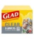 Clorox CLO-30314 Glad - Garbage Bag X-Large Clear 135L - 8/20ct, Case: 8
