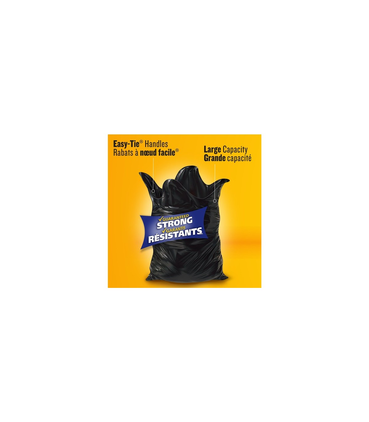 Clorox CLO-30315 Glad - Garbage Bag Regular Black 74L -16/10ct, Case: 16
