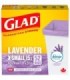 Clorox CLO-45003 Glad - X-S Garbage Bag Open Top Lavender 15L - 12/52ct, Case: 12