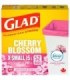Clorox CLO-45004 Glad - X-S Garbage Bag Open Top Cherry 15L - 12/52ct, Case: 12