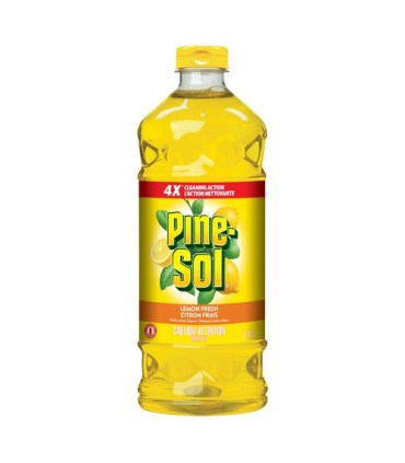 Clorox CLO-50225PK01 Pine-Sol - AP Cleaner Lemon Fresh - 8/1.41L, Case: 8
