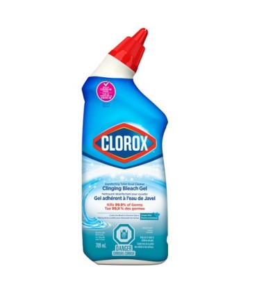 Clorox CLO-55852 Bathroom - TBowl Disinf w/Bleach Cling Gel - 12/709ml, Case: 12