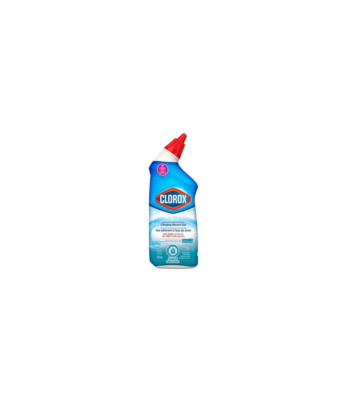 Clorox CLO-55852 Bathroom - TBowl Disinf w/Bleach Cling Gel - 12/709ml, Case: 12