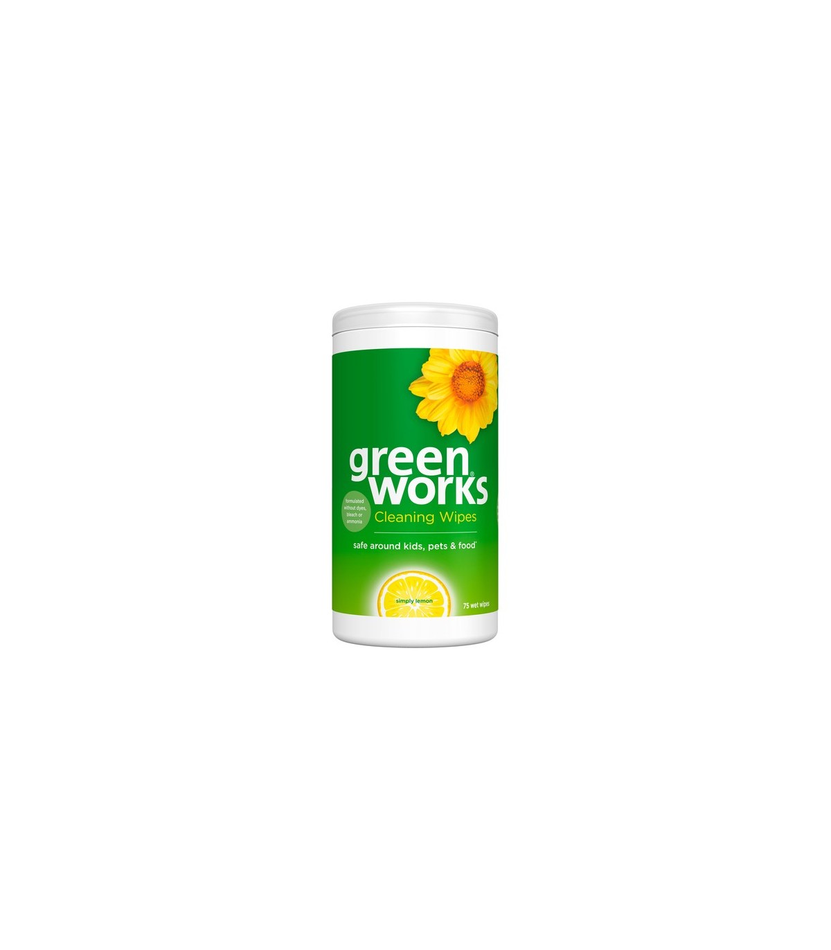 Clorox CLO-55872FM01 Wipes - Green Works Cleaning SLMN - 6/75ct, Case: 6