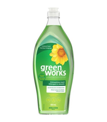 Clorox CLO-66269 Green Work Dishwashing Liquid Original - 6/650ml, Case: 6