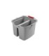 Rubbermaid FG261700GRAY Pail - Double 17qt - Gray, Price Per EA - FG261700GRAY -  - [unit price]