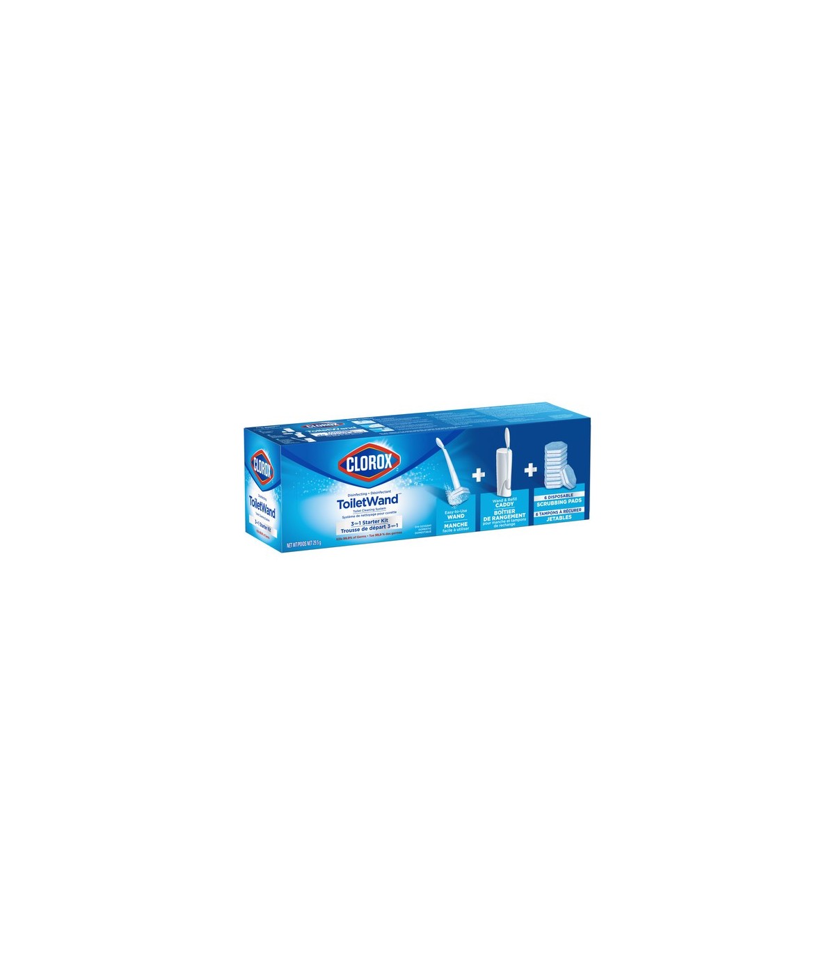 Clorox CLO-67431 Clorox TBowl Wand Clnr 3-in-1 Starter Kit - 1ct/6pk/cs, Case: 6