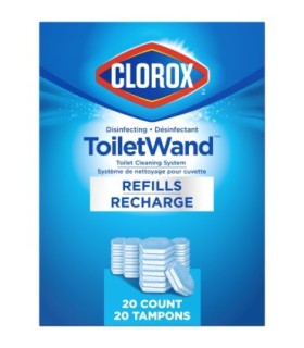 Clorox CLO-67432 Bathroom - Clorox TBowl Wand Refill - 20ct/4pk/cs, Case: 4
