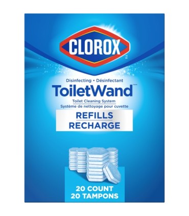 Clorox CLO-67432 Bathroom - Clorox TBowl Wand Refill - 20ct/4pk/cs, Case: 4