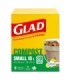 Clorox CLO-78162FRM7 Glad - Compostable Small Garbage Bag 10L - 20ct/12/cs, Case: 12