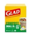 Clorox CLO-78162FRM7 Glad - Compostable Small Garbage Bag 10L - 20ct/12/cs, Case: 12
