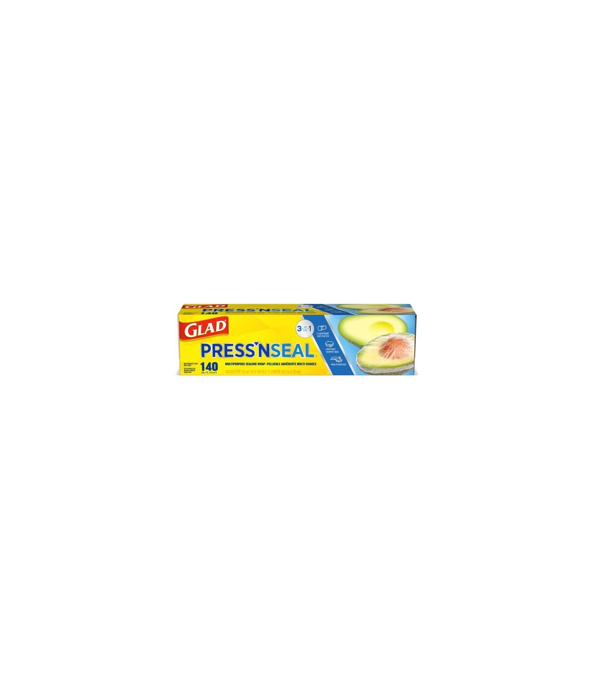 Clorox CLO-78636 Glad - Bag Press & Seal - 6/140Ft, Case: 6
