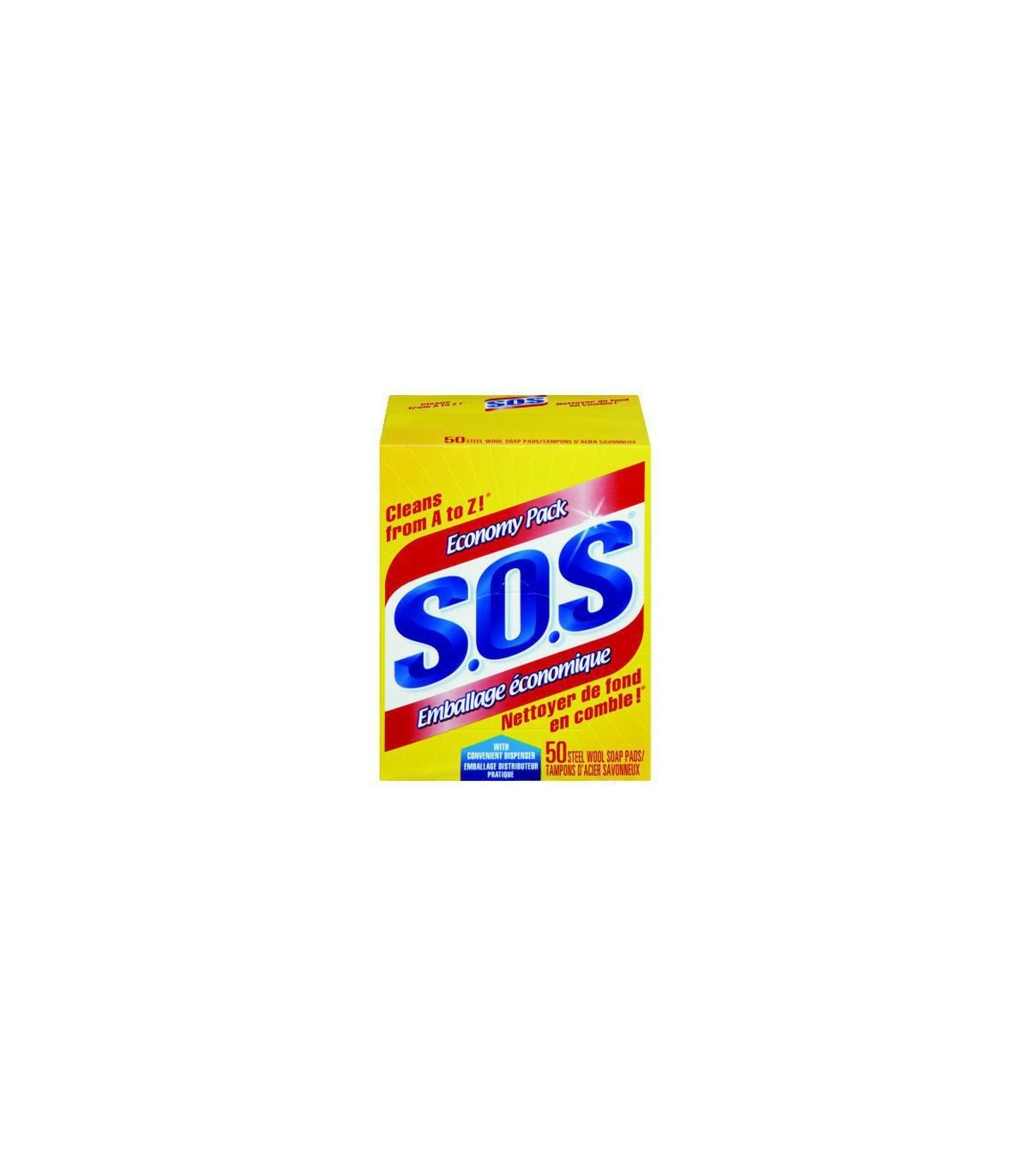 Clorox CLO-92162 S.O.S. Soap Pads - 50ct/8/cs, Case: 8