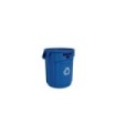 Rubbermaid FG262073BLUE Brute Container Vented 20G Recycling - Blue, Price Per EA