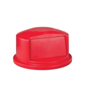 Rubbermaid FG263788RED Dome Top - Resin Fits Brute 32G - Red, Price Per EA - FG263788RED -  - [unit price]