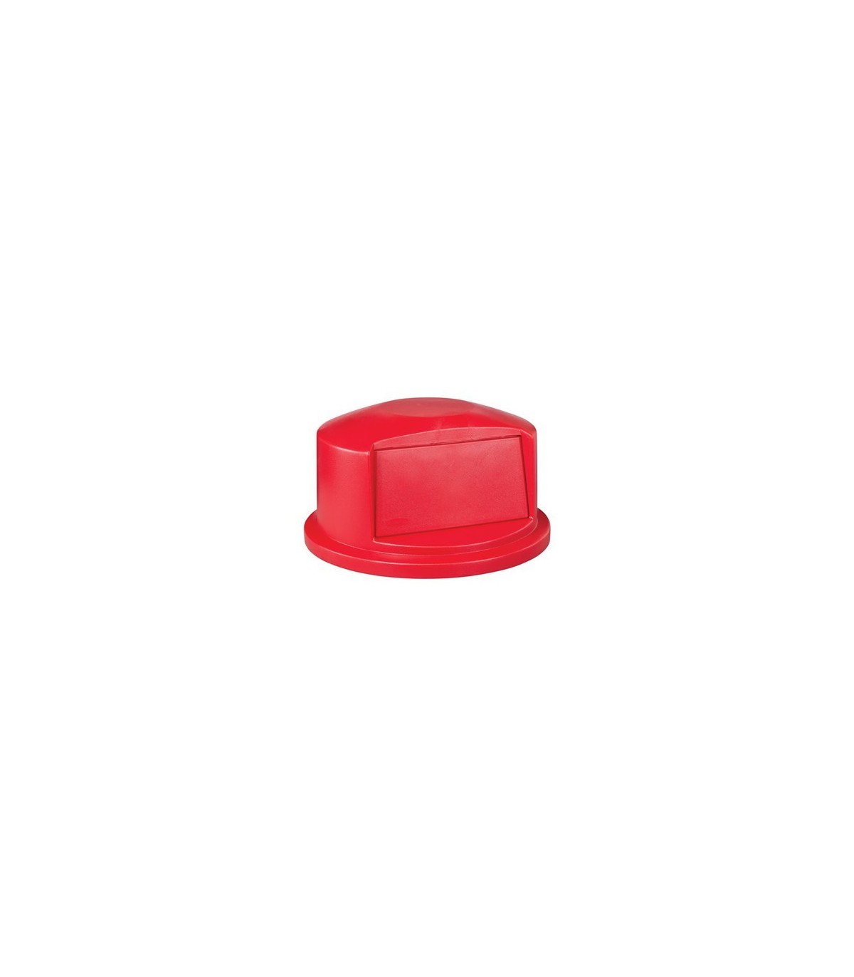 Rubbermaid FG263788RED Dome Top - Resin Fits Brute 32G - Red, Price Per EA - FG263788RED -  - [unit price]