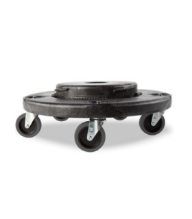 Rubbermaid FG264043BLA Dolly - w/Quiet Thermo Plastic Resin Casters - Black, Price Per EA - FG264043BLA -  - [unit price]