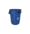 Rubbermaid FG264307BLUE Brute Container Vented 44G Recycling - Blue, Price Per EA