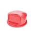 Rubbermaid FG264788RED Dome Top - Resin Fits 44G - Red, Price Per EA - FG264788RED -  - [unit price]