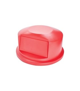 Rubbermaid FG264788RED Dome Top - Resin Fits 44G - Red, Price Per EA - FG264788RED -  - [unit price]