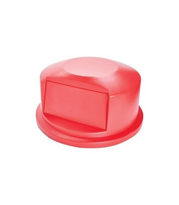 Rubbermaid FG264788RED Dome Top - Resin Fits 44G - Red, Price Per EA - FG264788RED -  - [unit price]