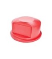 Rubbermaid FG264788RED Dome Top - Resin Fits 44G - Red, Price Per EA